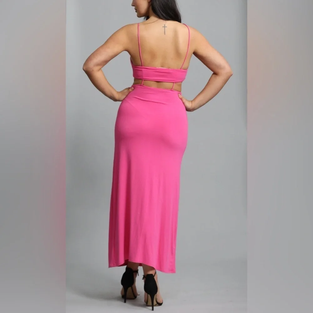 Free people beach piper dress magenta